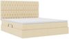 vidaXL Aufbewahrungsbett mit Matratze Creme 180 x 200 cm Polyester 3371863 Bild 5