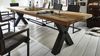 Esstisch KANSAS Rustic Oak Massivholz 240x100 Industrial Bild 3