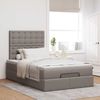 vidaXL Ottoman-Bett mit Matratze Taupe 120x190 cm Stoff 3313310 Bild 3
