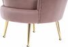 Edler Designerstuhl – Samt & Goldgestell für Luxus & Komfort Bild 3