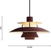 PH 5 Mini Pendelleuchte Burgundy Bild 2