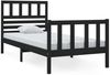 vidaXL Massivholzbett Schwarz 75x190 cm 2FT6 Small Single [3101117] Bild 2