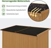 M MCombo Gartenschrank Gartenhaus Holz Wetterfest, 127×59×168 cm, 0901D (Natur) Bild 5