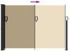 vidaXL Seitenmarkise Ausziehbar Beige 140x600 cm 4004510 Bild 5
