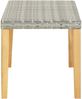 vidaXL Gartenbank 120 cm Grau Poly Rattan und Massivholz Akazie 46489 Bild 3