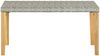 vidaXL Gartenbank 120 cm Grau Poly Rattan und Massivholz Akazie 46489 Bild 2