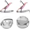 Chipolino Babywippe Senso Holzoptik Spielbogen Kopfstütze 3-Punkt-Gurt faltbar rosa Bild 4