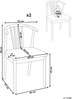 Esszimmerstuhl 2er Set CRAIG Holz Dunkler Holzfarbton Bild 2