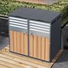 Mülltonnenbox, Mülltonnenverkleidung, 120L 240L, wetterfest, Container, Abfallbehälter, Tonnenhaus, Gartenbox, abschließbare Müllbox (2 Tonnen) Bild 2