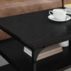 vidaXL Couchtisch Schwarz Eichen-Optik 100 x 50 x 45 cm Holzwerkstoff 886242 Bild 4