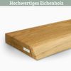 Wandregal Holz schwebend KYLO - Eichenholz Massiv, mit Baumkante | Bücherregal Schwebendes Regal Hängeregale für Wohnzimmer | 120x22x4cm Bild 4