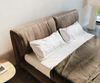 Polsterbettgestell Cusino 180x200 cm Mikrofaser Taupe Vintage Bild 5