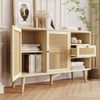 Sideboard 120 x 40 x 80 cm mit 1 Schublade, 2 Fächern und 2 Magnettüren, verstellbare Einlegeböden, bodenstehend Bild 2
