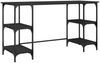 vidaXL Schreibtisch Schwarz 140x50x75 cm Metall und Holzwerkstoff 845326 Bild 2