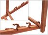 Liegestuhl weiß Gartenliege klappbare Sonnenliege Deckchair Strandstuhl Holz Gartenmöbel 10-303 Bild 5