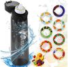 BlingBin Trinkflasche Luft Wasserflasche Sport mit 7 Pods Geschmackskapseln, 650ml, Trinkflasche Ideal zum Laufen und im Fitnessstudio, Schwarz Bild 5