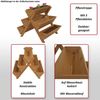Pflanztreppe HWC-O15, Blumenregal Kräutertreppe Pflanzkübel Hochbeet, 5 Kästen 56x56x70 Outdoor Holz FSC® ~ natur Bild 2