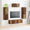 TV-Schrank Wandmontiert 4 pcs,TV-Hängeboard Altholz Holzwerkstoff Bild 4