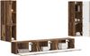 TV-Schrank Wandmontiert 4 pcs,TV-Hängeboard Altholz Holzwerkstoff Bild 3