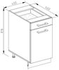 Küchenunterschrank R-Line Weiß 40 cm J-Shape, AP Eiche Vicco Bild 3