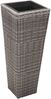 vidaXL Garten-Hochbeet 3-tlg. Poly Rattan Grau 45424 Bild 3
