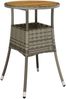 vidaXL Gartentisch Ø60x75 cm Akazienholz und Poly Rattan Grau 310603 Bild 2