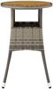 vidaXL Gartentisch Ø60x75 cm Akazienholz und Poly Rattan Grau 310603 Bild 3
