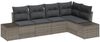 vidaXL Gartensofa-set 5 pcs Grau Poly-Rattan 3347059 Bild 2