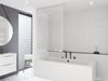 Halb-Kassetten Duschrollo 120x240 cm Modell transparent Duschvorhang Bild 2