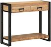 vidaXL Konsolentisch mit Regal Braun 90 x 33 x 75 cm Massivholz Akazie 4102737 Bild 4