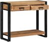 vidaXL Konsolentisch mit Regal Braun 90 x 33 x 75 cm Massivholz Akazie 4102737 Bild 2