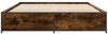 vidaXL Bettgestell Räuchereiche 140x200 cm Holzwerkstoff und Metall 3279844 Bild 4