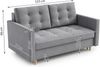 AX LIVING Spaxton 2 Sitzer Sofa Klein 155 Flaschengrün Schlaffunktion Bild 4