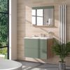 Badezimmerspiegel Izan Grün/Goldkraft Eiche 80.1 x 62 cm mit Ablage Vicco Bild 3