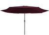 vidaXL Sonnenschirm mit Metall-Mast 390 cm Bordeauxrot 47382 Bild 2