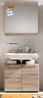Badezimmer Spiegel Malea in Eiche San Remo hell 65 x 70 cm Bild 4