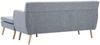Ecksofa in L-Form, Stoffbezug Hellgrau, 171,5 x 138 x 81,5 cm Bild 5