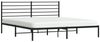 vidaXL Bettgestell mit Kopfteil Metall Schwarz 193x203 cm 352325 Bild 5