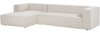 3 Sitzer Sofa VERNON Stoff Helles Beige Rechtsseitig Bild 4