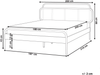 Bett mit Lattenrost Rattan BOUSSICOURT 180 x 200 cm Hellbraun Bild 2