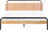 Bett mit Lattenrost Rattan BOUSSICOURT 180 x 200 cm Hellbraun Bild 4