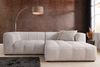 riess-ambiente Ecksofa ZERO GRAVITY 240cm graphit beige · 3-Sitzer Couch in L-Form mit Kissen, Einzelartikel 1 Teile, Strukturstoff · Nosagfederung · Rundumbezug · Ottomane rechts · Modern Bild 5