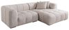 riess-ambiente Ecksofa ZERO GRAVITY 240cm graphit beige · 3-Sitzer Couch in L-Form mit Kissen, Einzelartikel 1 Teile, Strukturstoff · Nosagfederung · Rundumbezug · Ottomane rechts · Modern Bild 4