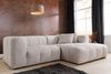 riess-ambiente Ecksofa ZERO GRAVITY 240cm graphit beige · 3-Sitzer Couch in L-Form mit Kissen, Einzelartikel 1 Teile, Strukturstoff · Nosagfederung · Rundumbezug · Ottomane rechts · Modern Bild 2