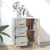 vidaXL Sideboard Betongrau 69,5x34x90 cm Holzwerkstoff 812226 Bild 3