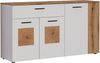 Sideboard Vianna in weiß und Eiche 150 cm Bild 2