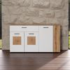 Sideboard Vianna in weiß und Eiche 150 cm Bild 4