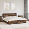 vidaXL Bettrahmen Geräucherte Eiche 180 x 200 cm Holzwerkstoff 3412161 Bild 1