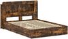 vidaXL Bettgestell mit Stauraum Geräucherte Eiche 135 x 190 cm 3433669 Bild 3
