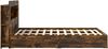 vidaXL Bettgestell mit Stauraum Geräucherte Eiche 135 x 190 cm 3433669 Bild 5